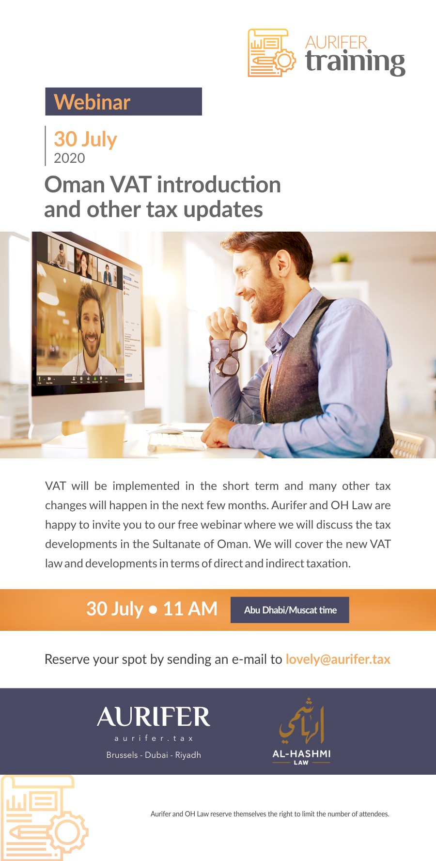 Oman introduces VAT - Attend our webinar with the latest direct and indirect tax developments in Oman