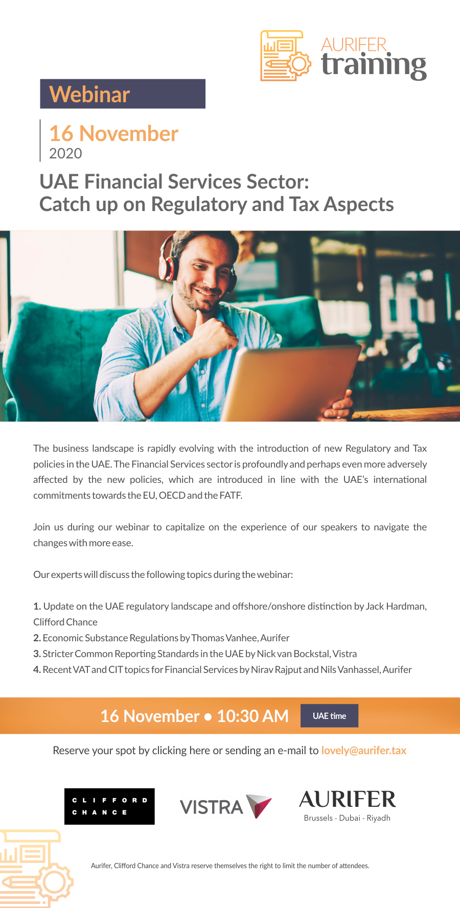 Financial Services Tax and Regulatory Webinar