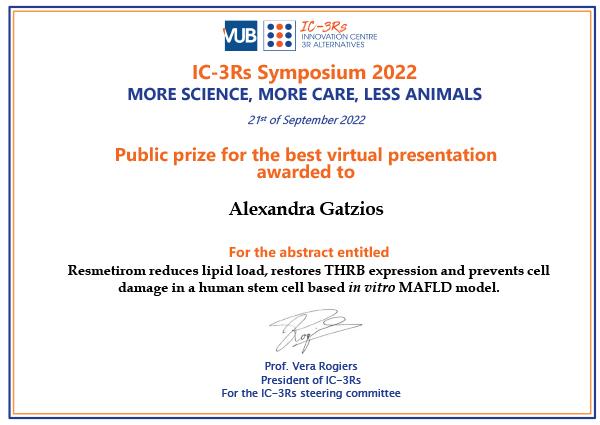 Jury Prize for Best Virtual Presentation 2022