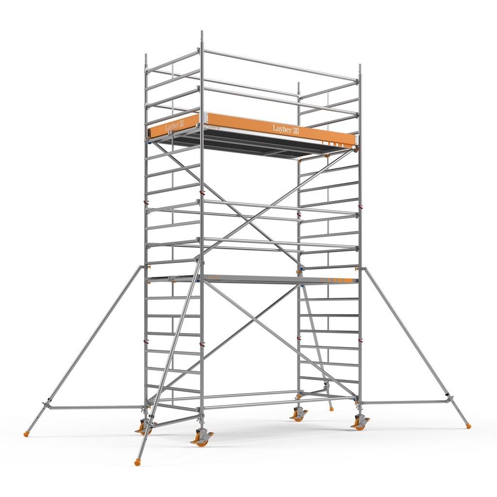 Large alu rolsteiger  - werkhoogte 4,35 m